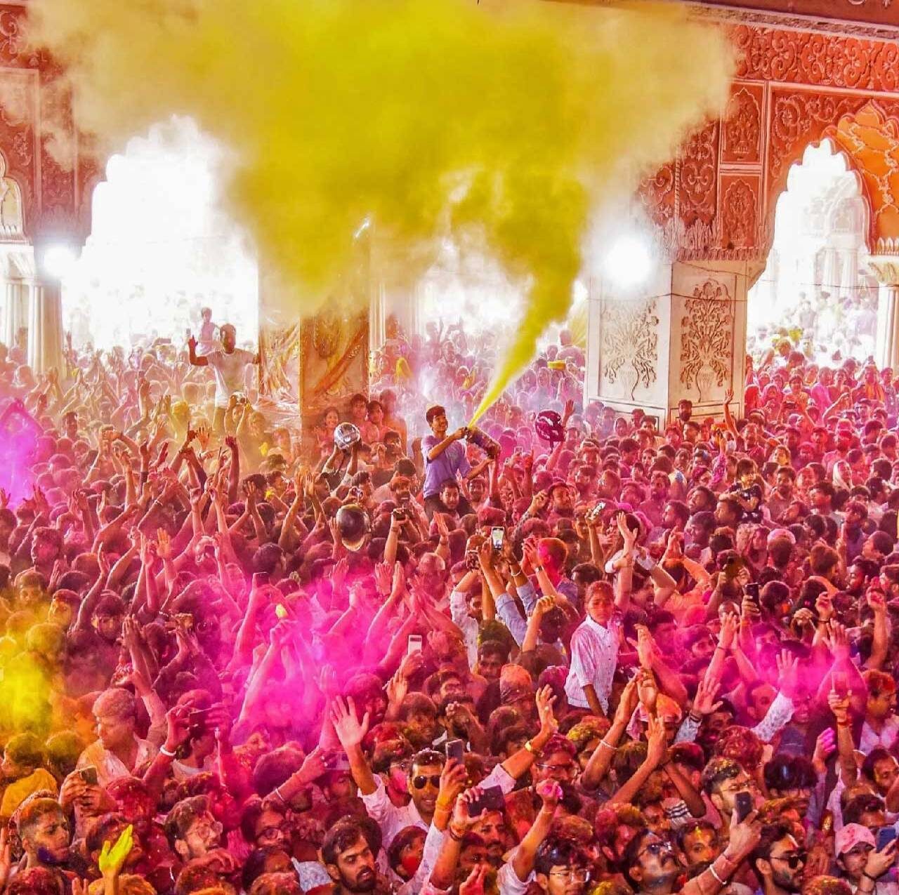 Golden Triangle with Holi